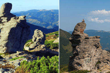 Вухатий Камінь у Карпатах 