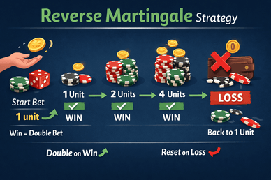 Ανάστροφο Martingale: στρατηγική ρουλέτας σε καζίνο Σύστημα Reverse Martingale στη ρουλέτα online