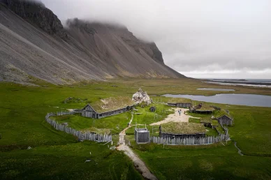 Viking Village near the town of Höfn Viking Village