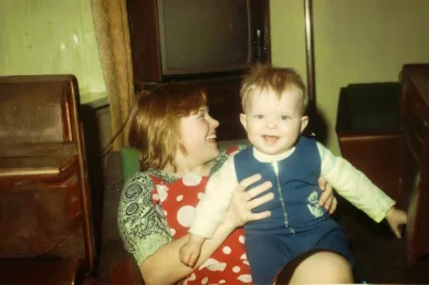 Páll Óskar with sister Páll Óskar Hjálmtýsson, Diddú