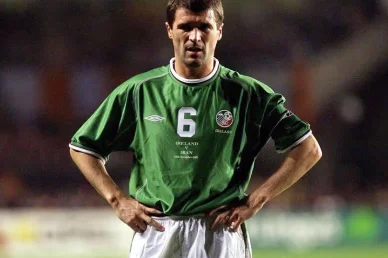 Roy Keane in action for Ireland Roy Keane in action for Ireland