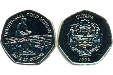 10 GYD - гайанский доллар 10 GYD