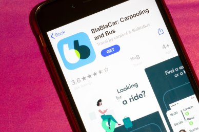 Ілюстративне фото додатку BlaBlaCar на App Store