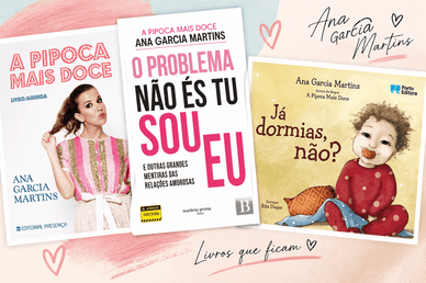 Três capas de livros publicados por Ana Garcia Martins
