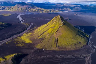 Eldfjallið Mælifell, Ísland Mælifell - eldfjallið