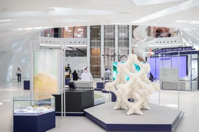 منظر داخلي لمعرض داخل متحف المستقبل دبي