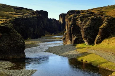 Canyon - Fjaðrárgljúfur in Iceland Fjaðrárgljúfur