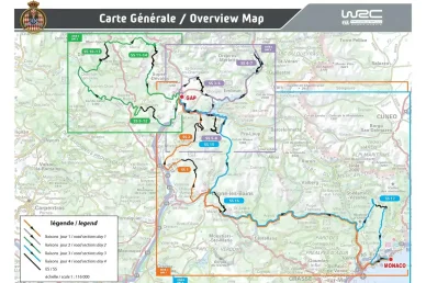 Percorso Rally di Monte Carlo