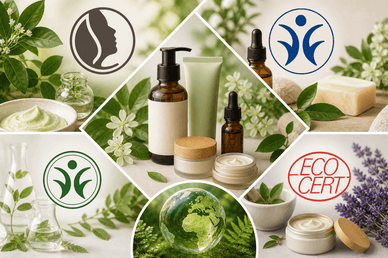 Zertifizierungssiegel für echte Naturkosmetik: NATRUE, BDIH, COSMOS und Ecocert im Vergleich