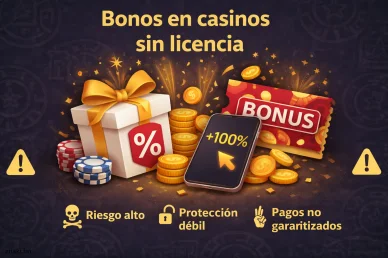 Bonos en casinos sin licencia