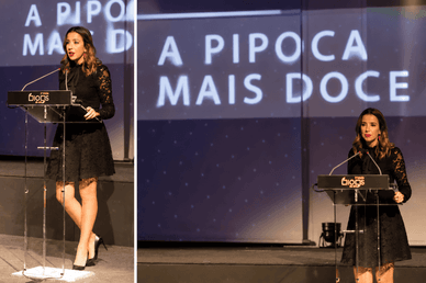 Ana Garcia Martins a discursar no palco dos Blogs do Ano