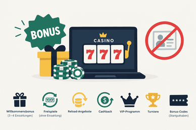 Boni in Casinos ohne Verifizierung