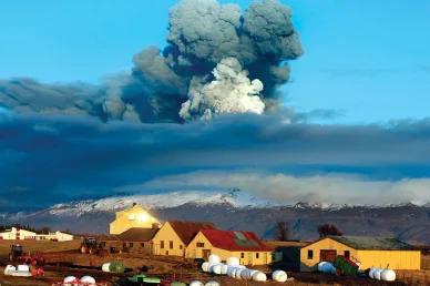 Eyjafjallajökulsgos 2010, Ísland Eldfjall Eyjafjallajökull: 2010