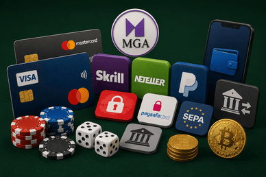 Zahlungsmethoden in auf Malta lizenzierten Casinos