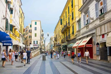 Via Corso Matteotti a Sanremo Via Corso Matteotti