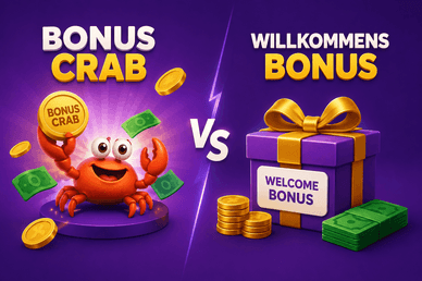 Bonus Crab vs. Willkommensbonus