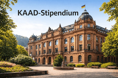 Historisches Gebäude einer deutschen Universität als Symbol für das KAAD-Stipendium