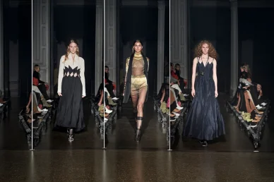Показ вечірніх образів на подіумі колекції Litkovska 