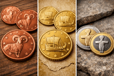 Σειρά κυπριακών κερμάτων ευρώ χωρίς επιγραφές