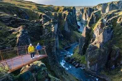 Fjaðrárgljúfur Canyon in Iceland Fjaðrárgljúfur Canyon