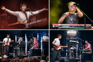 Von Wegen Lisbeth performen live vor Publikum, unter anderem beim Hurricane Festival