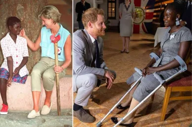 Meeting the woman was the latest way Prince Harry has continued to follow in his mother's footsteps British Royal Family