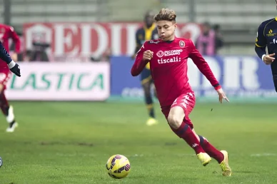 Barella durante una partita nel 2015 Nicolo Barella giovane