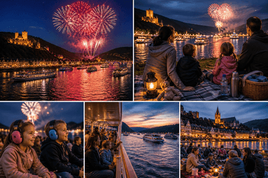 „Rhein in Flammen“ mit Kindern