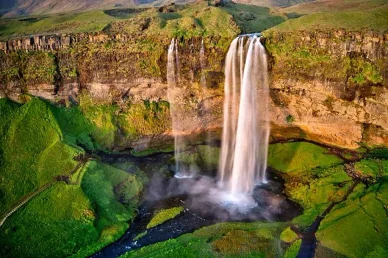 Waterfalls - Seljalandsfoss in Iceland Seljalandsfoss