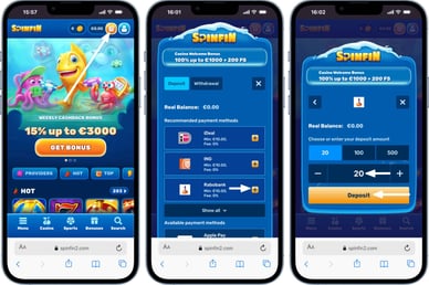 casino rabobank deposit
