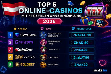 Top 5 Online-Casinos mit Freispielen ohne Einzahlung