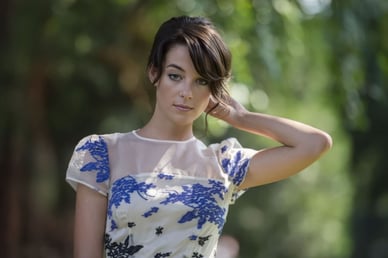 A experiente atriz Victoria Guerra no palco