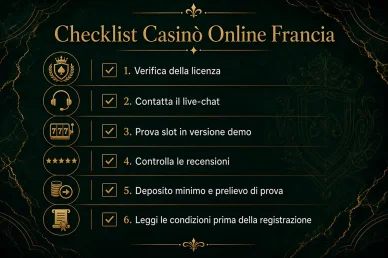 Casinò online francesi sicuri Checklist Casino Online Francia