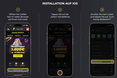 iOS-Installation iOS-Installation im Golden Star Casino