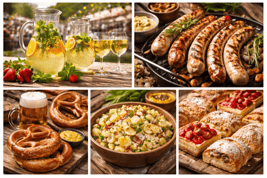 Nationale Küche auf dem Maifest