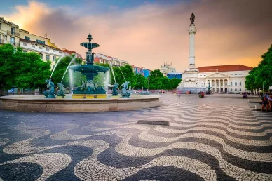Praça do Rossio em Lisboa