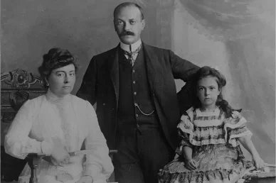Italo Svevo con la moglie e la figlia La famiglia di Italo Svevo
