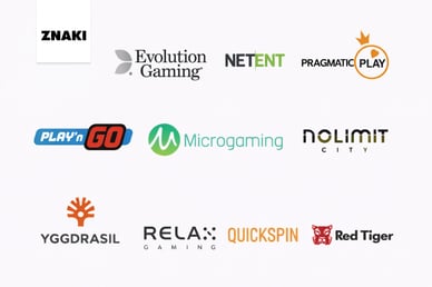 Bilder av populära spelleverantörer