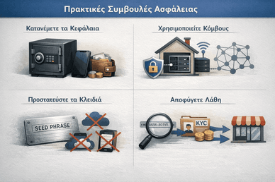 Σχήμα ασφάλειας: πορτοφόλι, κόμβος, seed, λάθη