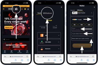kryptonim casino uitbetalen