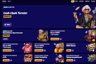 Boni und Aktionen des Spin Granny Casinos für Schweizer