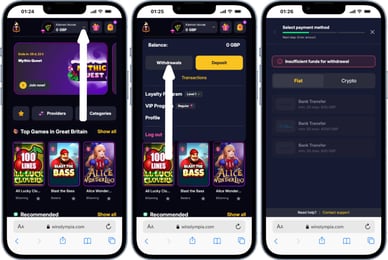 mastercard casino withdrawal