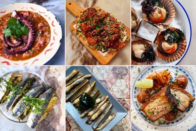 Cozinha de autor da Taberna da Rua das Flores: pratos