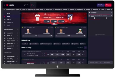 Ybets - sportovní sázení Sportovní sázení v Ybets