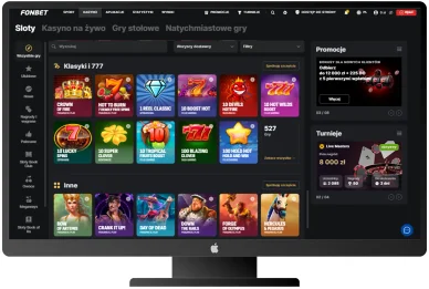 Gry w FonbetCasino Gry w kasynie
