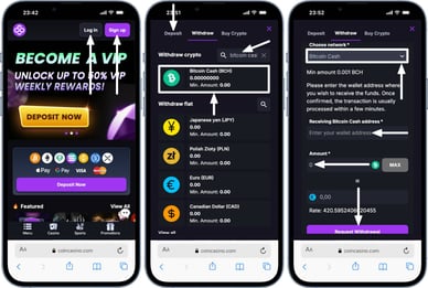 casino bitcoin cash online uitbetaling