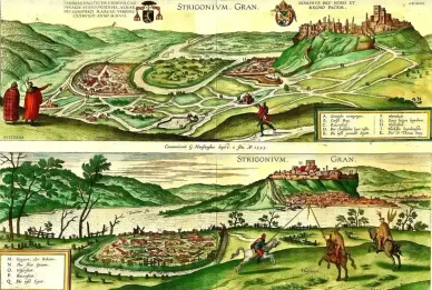 Esztergomra és Párkányra nyíló kilátás az Oszmán Birodalom idején Esztergom története