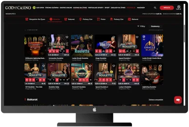 Kasyno na żywo God of Casino Polska