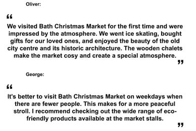 bath christmas market reviews