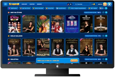 Kasyno na żywo w Spinfin Online Casino
